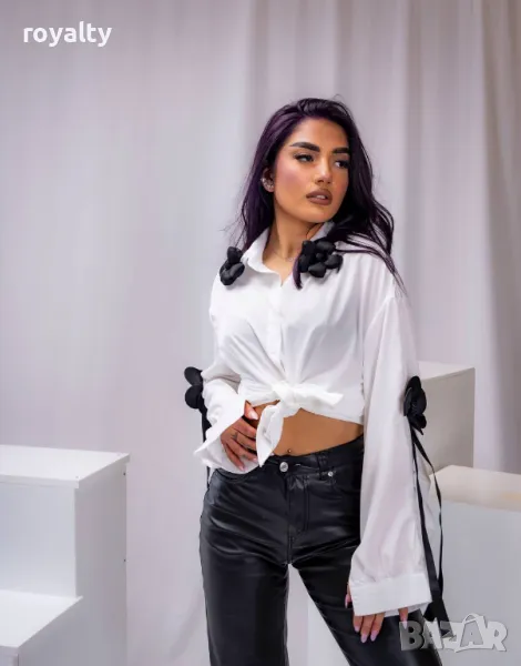 Бяла дамска риза , снимка 1