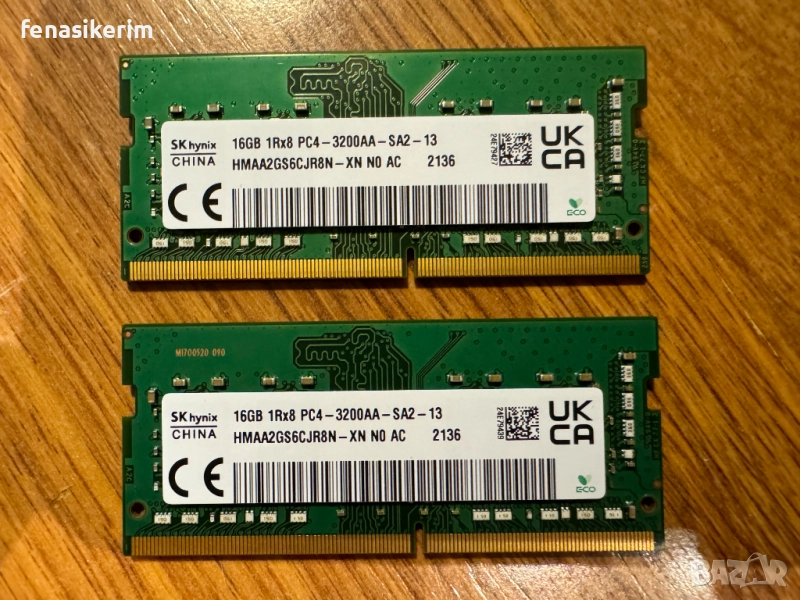НОВА Hynix 32GB / 16GB 3200MHz PC4 SODIMM Ram памет за лаптоп, снимка 1
