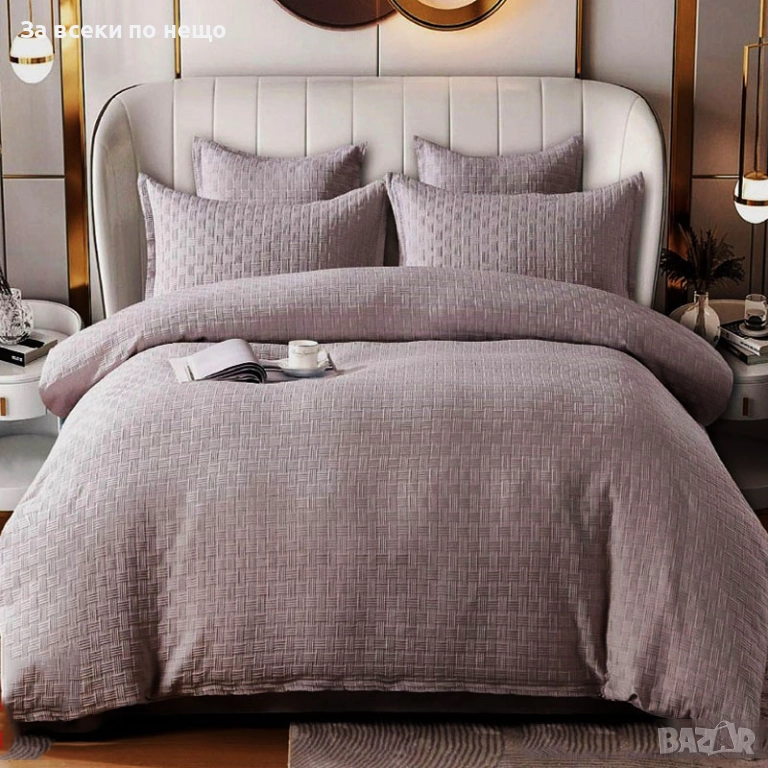 Луксозен комплект с драперия от 100% памук - Налични Различни Цветове Код P1704, снимка 1