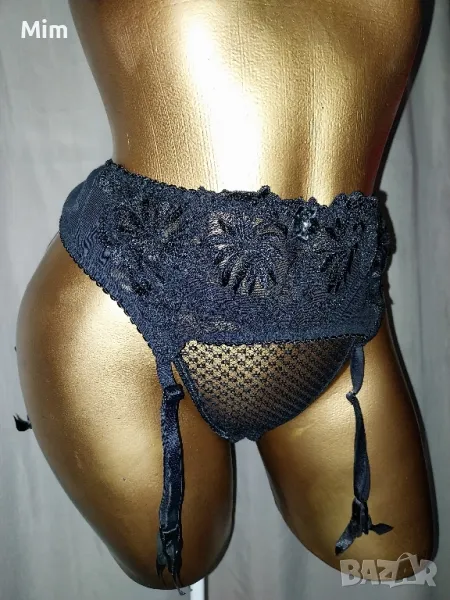 Pour Moi S/M Черен колан с жартиери , снимка 1