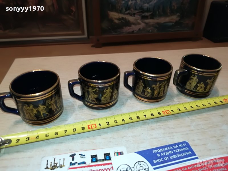 neofitou-hand made 24k gold-made in greece 4бр чашки за кафе 0206231626, снимка 1