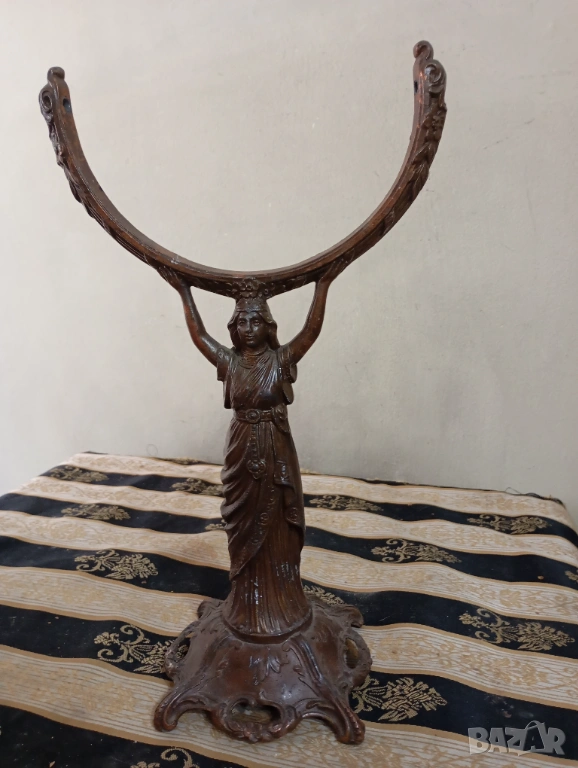 Антично настолно огледало  Арт Деко, снимка 1