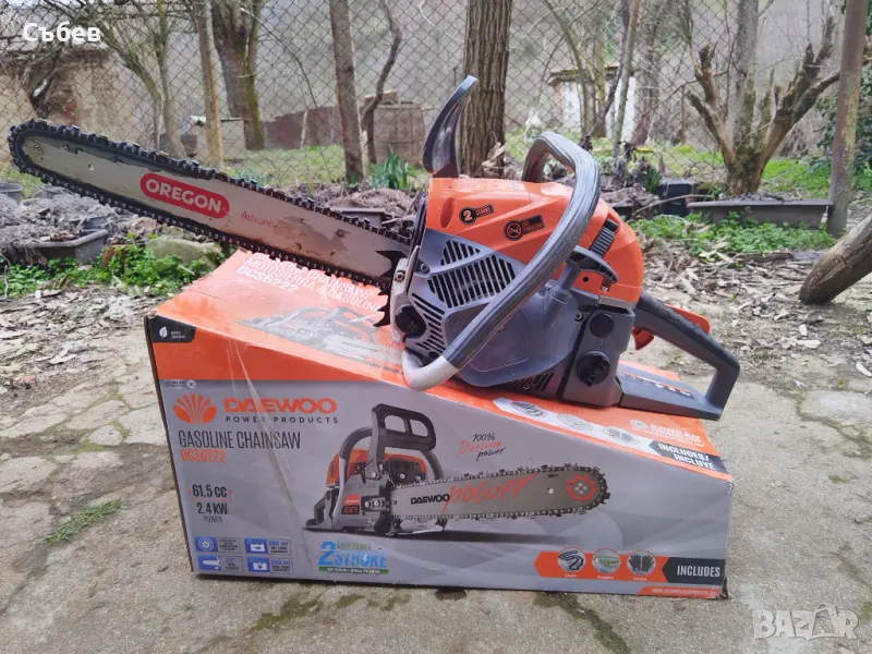Бензинов верижен трион Daewoo DCS6222 61.5 см³, 2.4 kW, 3.3 HP, 55 см, снимка 1