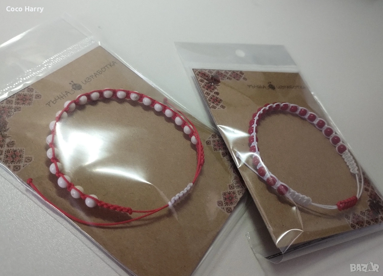 Мартеници с ахат,ръчно изработени, снимка 1