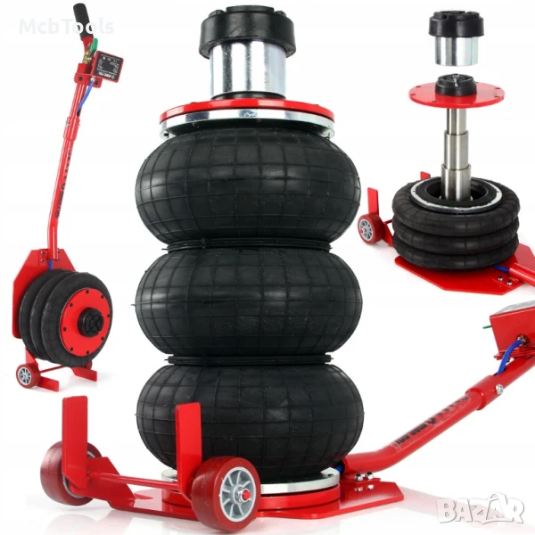 Крик балон пневматичен 3.5 тона с приставка, 150 – 510мм MAR-POL, снимка 1