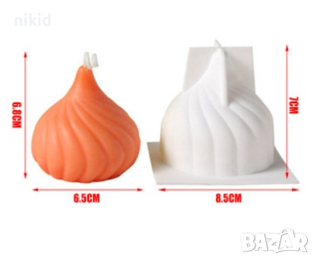 3D висок голям Купол Целувка силиконов молд форма торта декорация фондан шоколад гипс свещ калъп, снимка 1