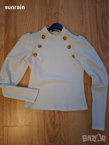 бяла блуза с копчета, снимка 1