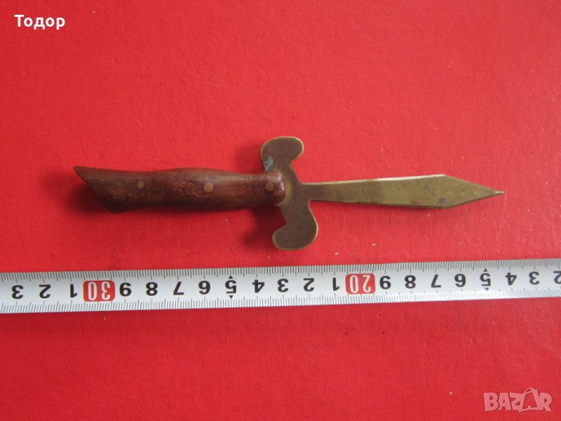 Старинен бронзов нож за писма , снимка 1
