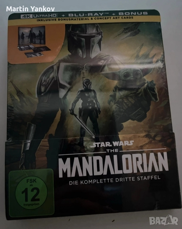 mandalorian s3 season 3 steelbook 4k ultrahd мандалориан стийлбук, снимка 1
