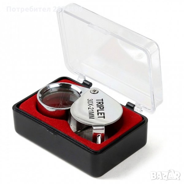 3101 Джобна бижутерска сгъваема лупа, снимка 1