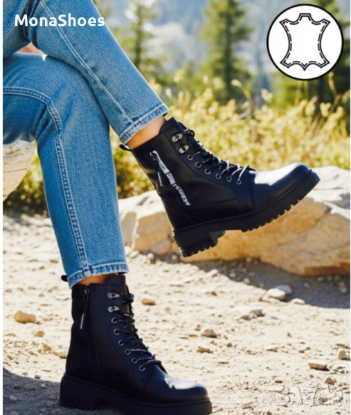 ДАМСКИ БОТИ ЕСТЕСТВЕНА КОЖА код 7753, снимка 1