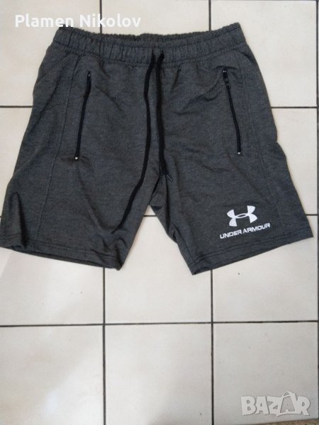 Тъмно сиви къси панталони  цвят "графит", снимка 1