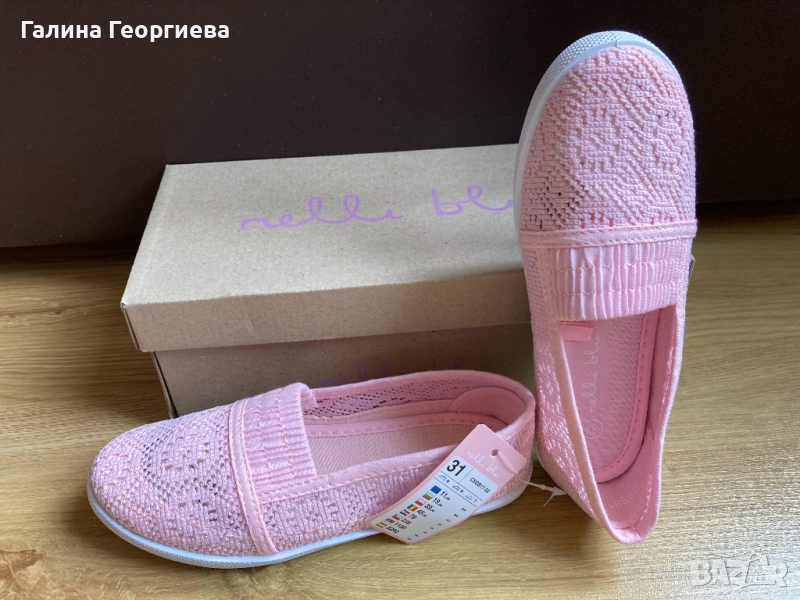 Чисто нови розови Кецове Nelli Blu за момиче 31 номер, снимка 1