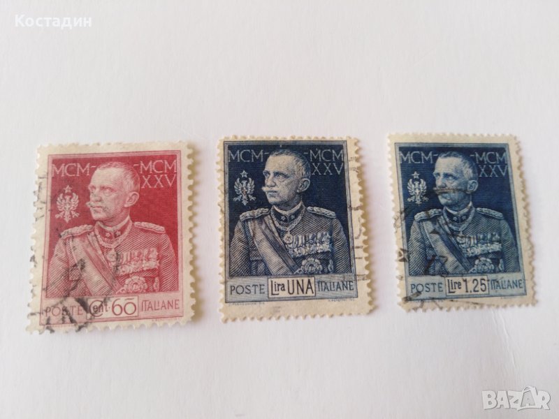 Пощенска марка 3бр Италия 1925, снимка 1