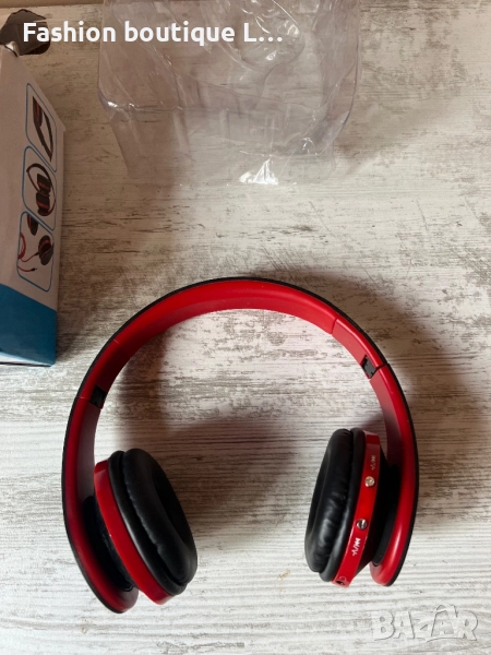 Безжични слушалки в черно - червен цвят ❤️🖤, снимка 1