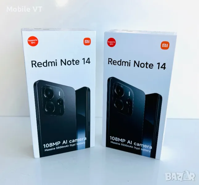 НОВ! Xiaomi Redmi Note 14 256GB Midnight Black 2г.Гаранция!, снимка 1