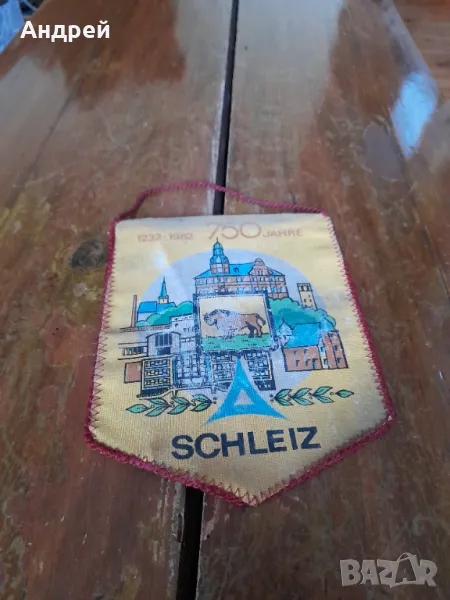 Старо флагче Schleiz,Scheleizer Dreieck, снимка 1