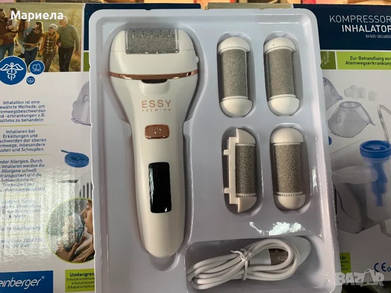 Електрическа Пила за Пети с 5 Ролки / Акумулаторна машина за отстраняване на мъртва кожа, снимка 1