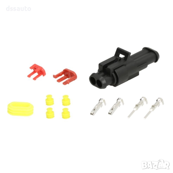 Универсален електрически кабелен конектор SUPERSEAL 2-пинов, снимка 1