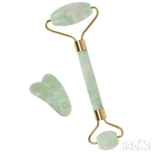 Нефритен ролер / Нефритен масажор за лице, снимка 1