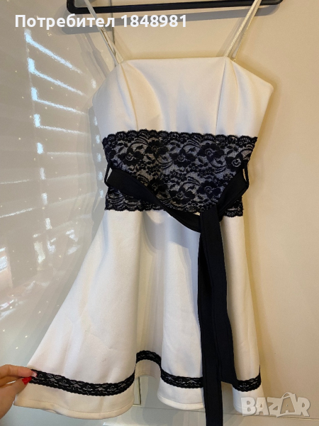 Бяла официална рокля. , снимка 1
