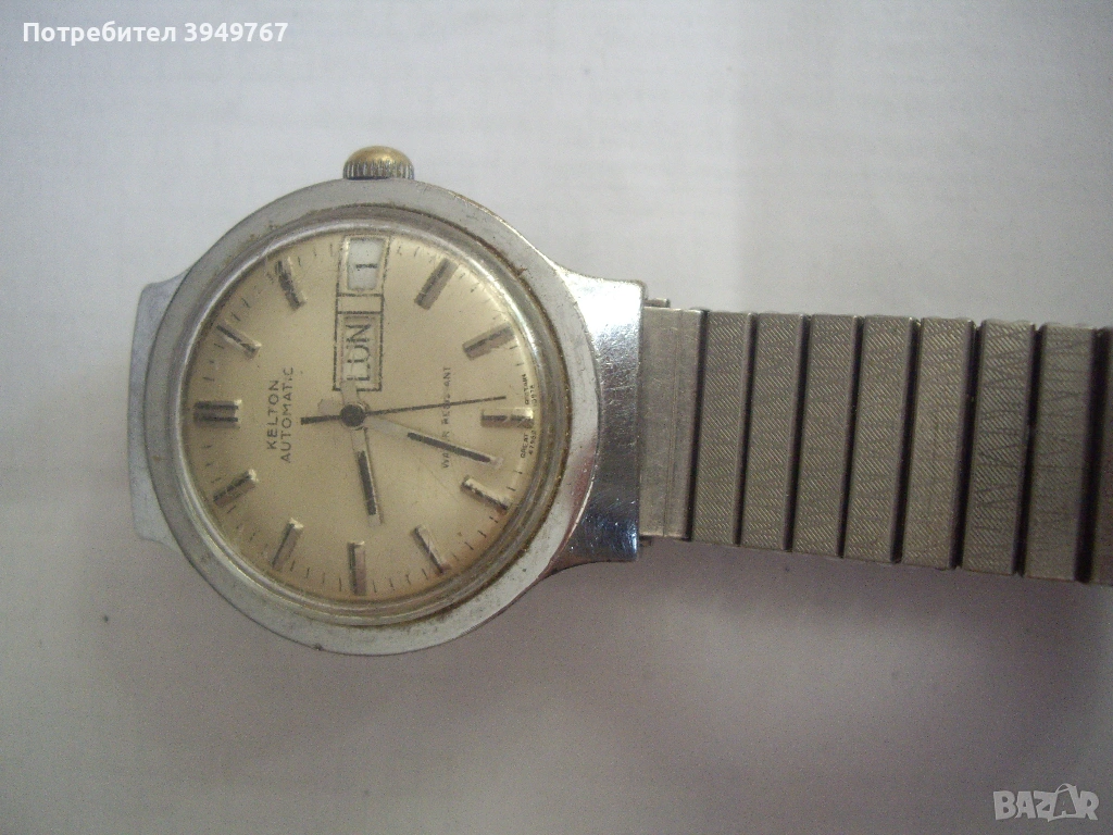 Стар автоматичен,ръчен часовник., снимка 1
