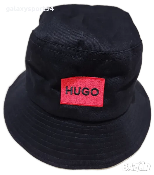 Шапка Идиотка HUGO Черна Бродерия 29.99лв 1 брой цвулицева, снимка 1