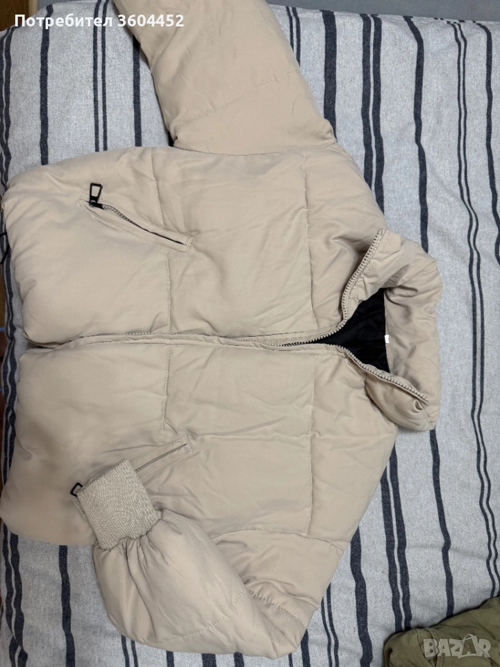 Ново бежово яке дебело, снимка 1