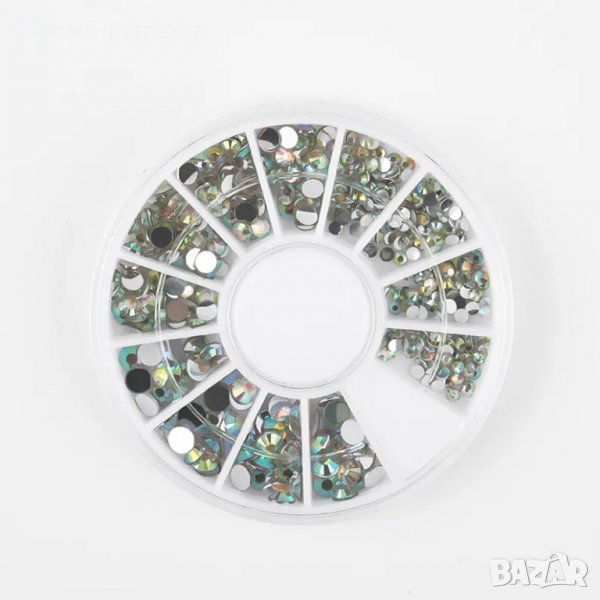 Прозрачни камъчета – различни размери – 12 размера/Декорация на маникюр, снимка 1