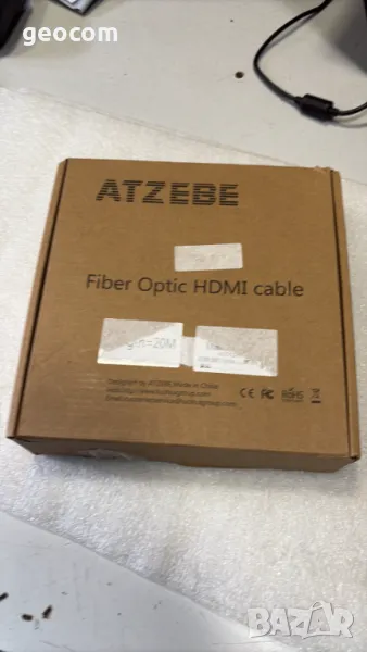 AТZebe Fiber Optic Cable HDMI to HDMI кабел (14m,4K@60Hz HDR,18Gbps,HDCP2.2,ARC), снимка 1