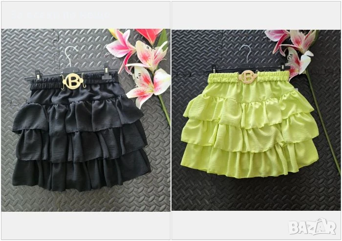 Дамска Къса Лятна Пола-Панталон🔝Лятна Къса Пола С Вътрешни Панталонки - 2 Налични Цвята Код VL-99, снимка 1