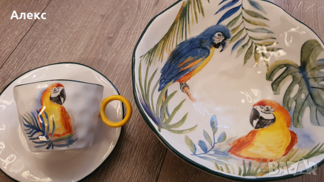  Royal Family–Авторска Италианска Керамика, Нова в кутия!, снимка 6 - Сервизи - 36333346