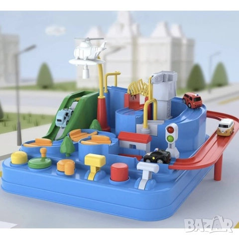 Писта с колички /Детска писта за колички /Писта за коли с препятствия, снимка 3 - Коли, камиони, мотори, писти - 52599196