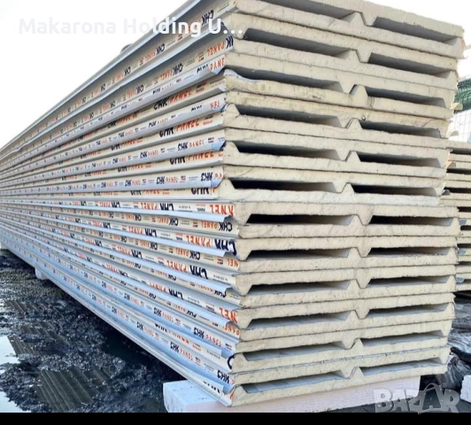 Сандвич панели за стена и покрив 4см дебелина, снимка 3 - Строителни материали - 51506305