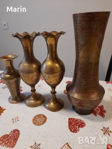 Продавам месингови вази, снимка 1 - Антикварни и старинни предмети - 39340350