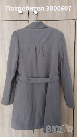 Светло сив шлифер с подплата, снимка 1