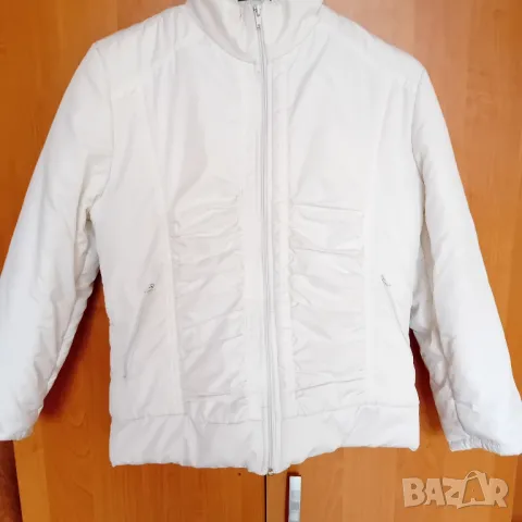 Бяло зимно яке, снимка 2 - Якета - 47915569