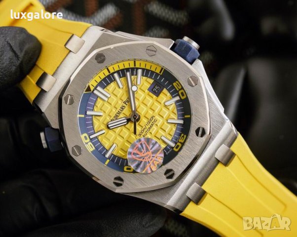 Мъжки часовник Audemars Piguet Royal Oak Offshore Diver Yellow с автоматичен механизъм, снимка 2 - Мъжки - 42385847