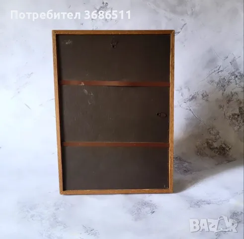 Картина на стъкло в дървена рамка, снимка 2 - Картини - 47400440