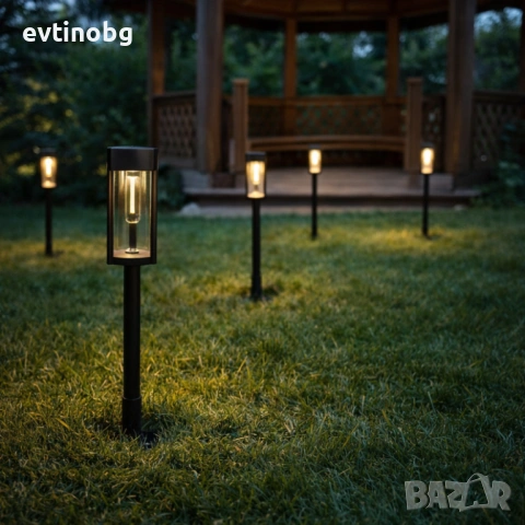 Градинската соларна лампа XF-2902 - стилно и практично решение за осветление на двор, алеи и тераси, снимка 2 - Соларни лампи - 53801889
