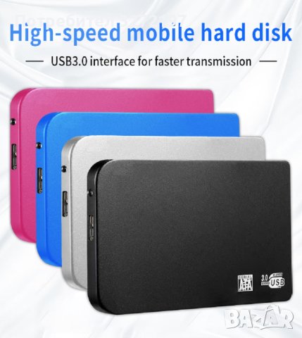 Високоскоростен преносим външен твърд диск SSD 4 TB,Type-C,USB 3.0 интерфейс за лаптоп/PC/Mac и др., снимка 10 - Твърди дискове - 41326721