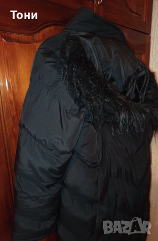 Ново Дамско Зимно Яке с Качулка с Пух XL , снимка 14 - Якета - 53661698