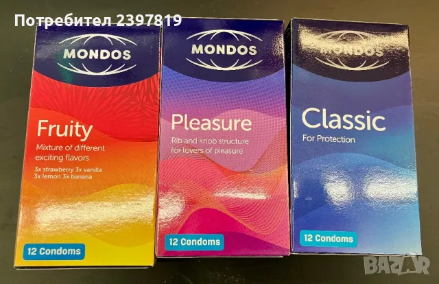 Mondos презервативи, снимка 2 - Мъжка козметика - 50037539