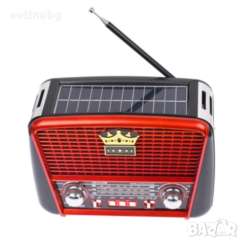 Преносимо ретро радио Golon с Bluetooth и соларен панел - мощен звук и дълъг живот на батерията, снимка 4 - Радиокасетофони, транзистори - 53787684