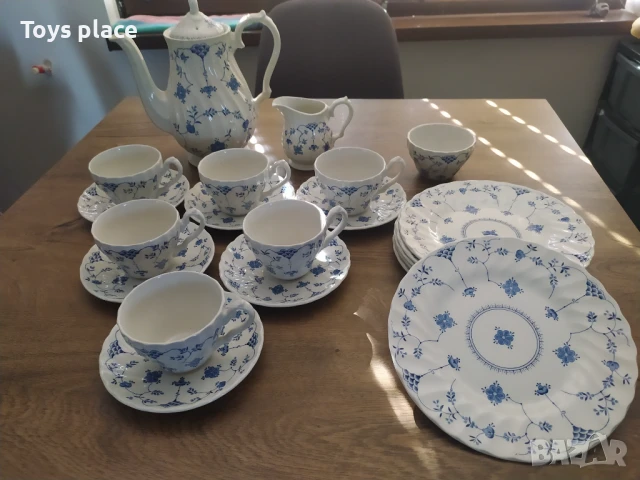 Винтидж порцеланов сервиз за кафе/чай 1982 Myott Finlandia 21 части England, снимка 2 - Сервизи - 50928833
