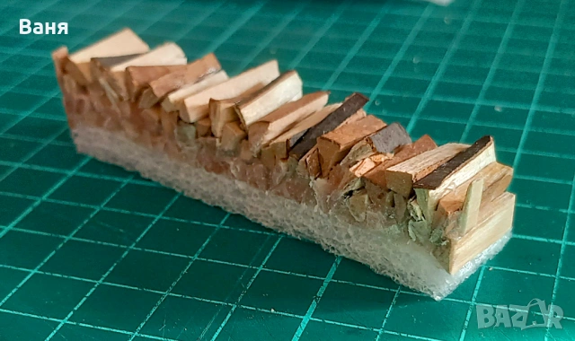 Естествени дървени цепеници за вагон на Fleischmann 8283 Hochbordwagen /висок борд/ -N-DC-DB /Piko/, снимка 4 - Колекции - 53316560