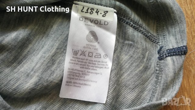 DEVOLD HIKING MAN HALF ZIP NECK 100% Extra Fine Merino Wool размер M термо блуза - 408, снимка 12 - Блузи - 41365088