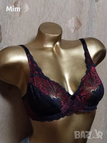 Triumph 75 В Черен сутиен с бродерия , снимка 5 - Бельо - 51323027