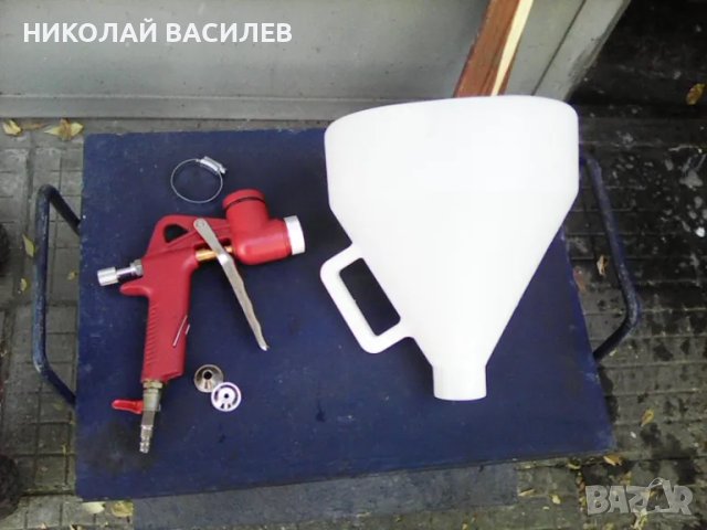 Пистолет   за  нанасяне  на  мазилки / Шприц / боядисване  с  3  и  4  дюзи   ., снимка 10 - Железария - 47879343