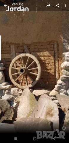 Старинно колело за дървена каруца, снимка 2 - Други ценни предмети - 41966315